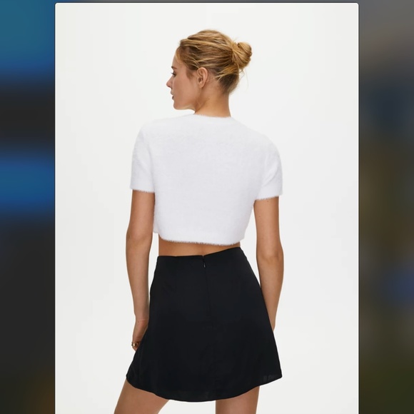 (ROYAL BLUE) Aritzia Sunday Best Tatiana Mini Skirt w/ Side Slit - Picture 13 of 13